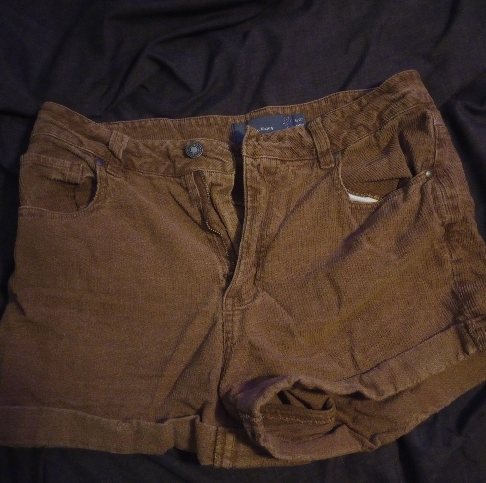 Corduroy brown shorts